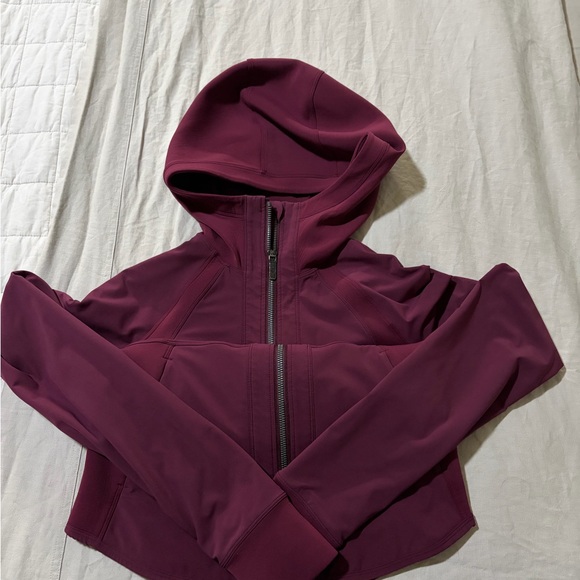 lululemon athletica Jackets & Blazers - Lululemon Athletica Burgundy Hooded Jacket